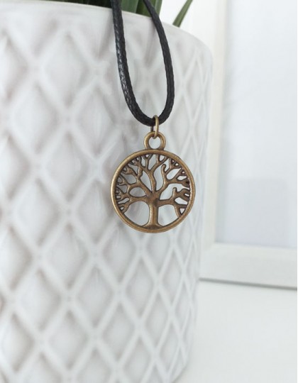 Colar com Árvore da Vida (cor de bronze)