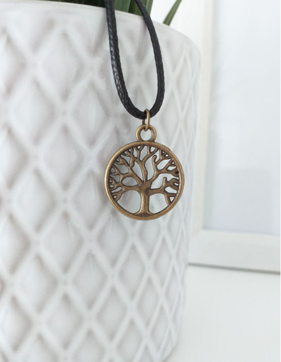 Colar com Árvore da Vida (cor de bronze)