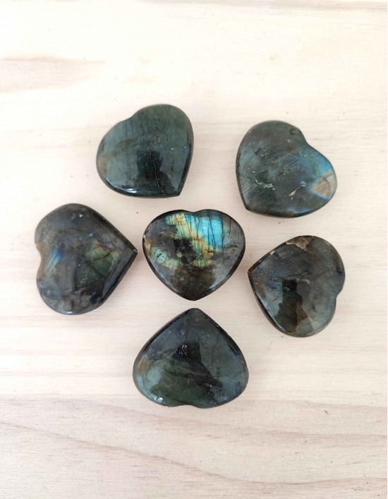 Labradorite - Coração 3cm (Unidade)