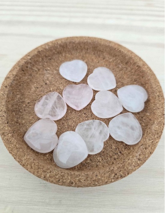 Quartzo Rosa - Coração 2cm (Unidade)