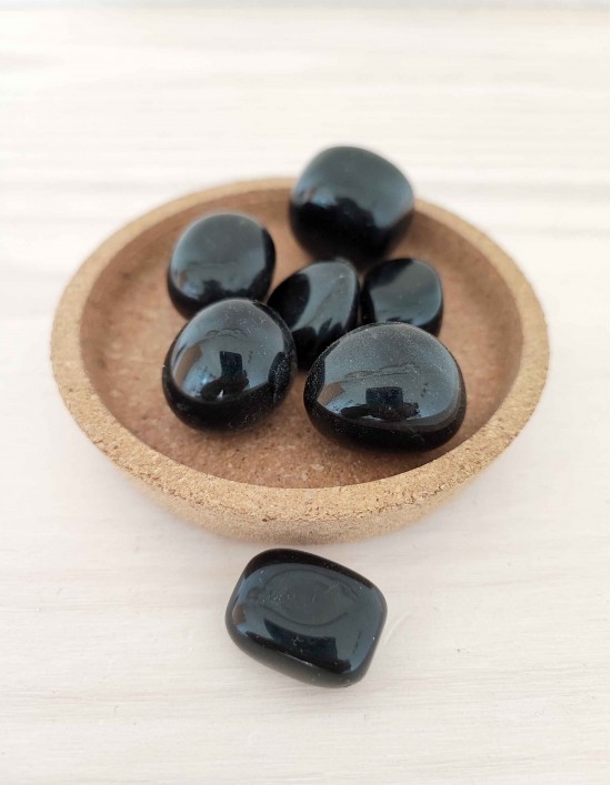 Obsidiana Preta - Rolada (Unidade)