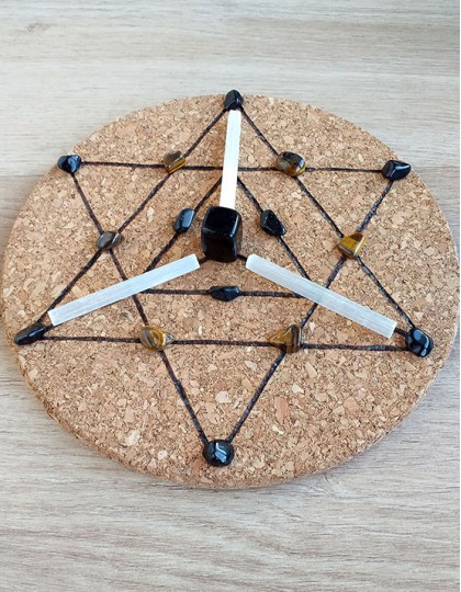 Grelha de Cristais - Protecção contra Negatividade (Merkabah)