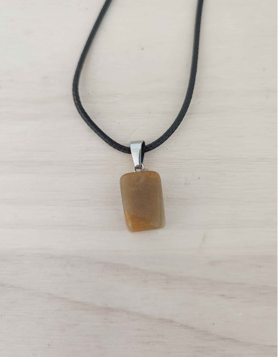 Colar com Aventurina Amarela