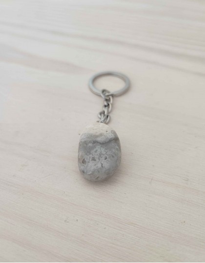 Porta-Chaves - Ágata Cinzenta (ref.: PTC018)