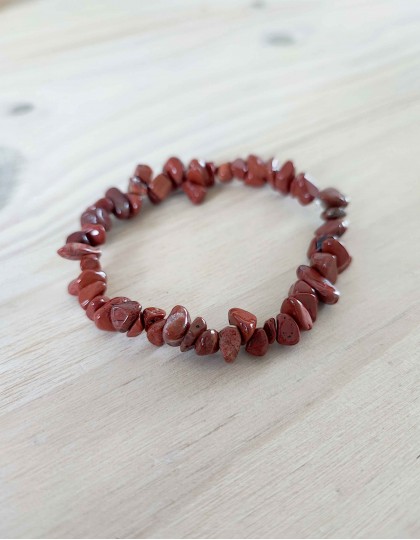 Pulseira Chips - Jaspe Vermelho