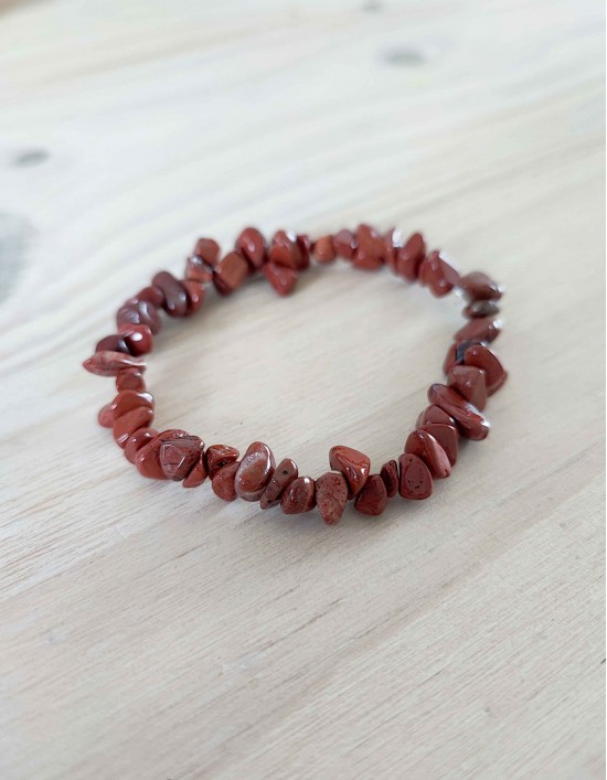 Pulseira Chips - Jaspe Vermelho