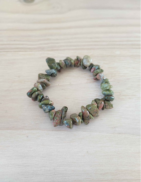 Pulseira Chips - Unakite
