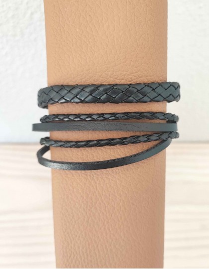 Pulseiras de Couro (Conjunto de 2)