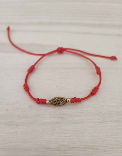 Pulseira dos 7 Nós (Vermelho) - Om