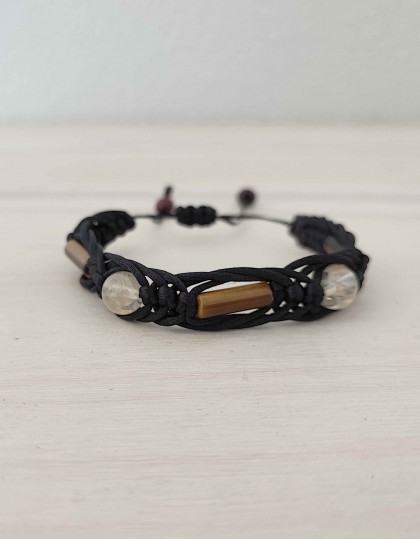 Pulseira - Olho de Tigre e Citrino