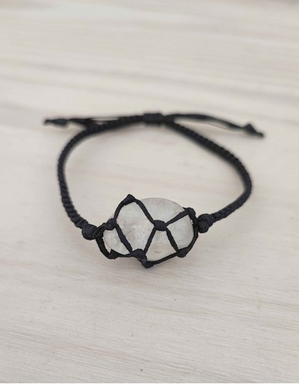 Pulseira de Rede - Quartzo Cristal