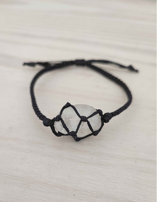 Pulseira de Rede - Quartzo Cristal