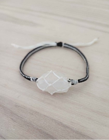 Pulseira de Rede - Quartzo Cristal