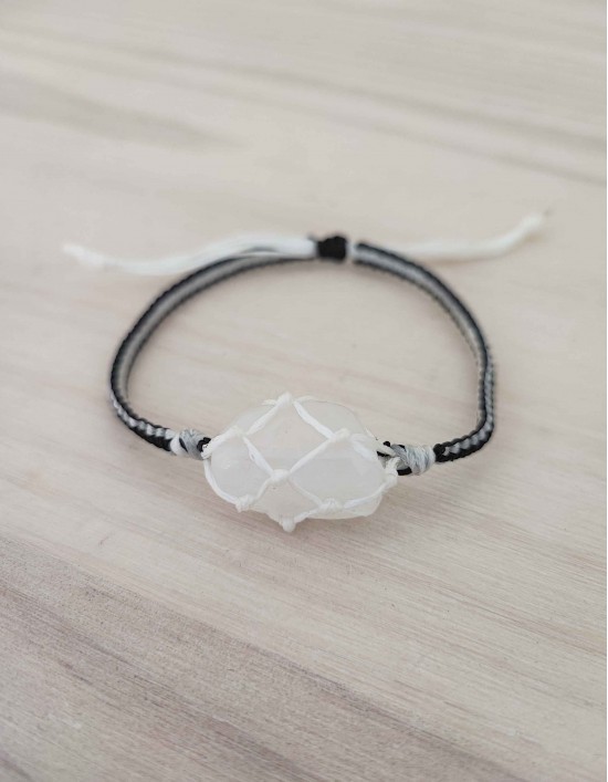 Pulseira de Rede - Quartzo Cristal