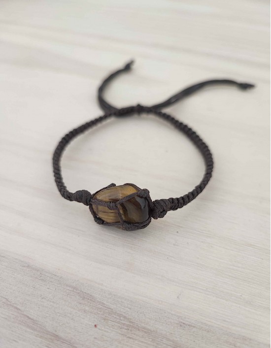 Pulseira de Rede - Olho de Tigre