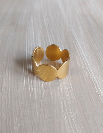 Anel em Aço - Círculos