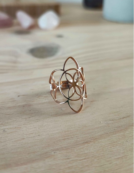 Anel em Aço - Mandala