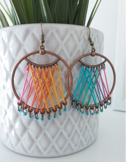 Brincos Boho - Coloridos