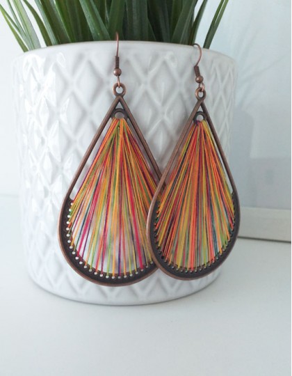 Brincos Boho - Formato Gota