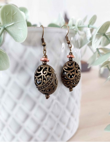 Brincos Boho - Oval