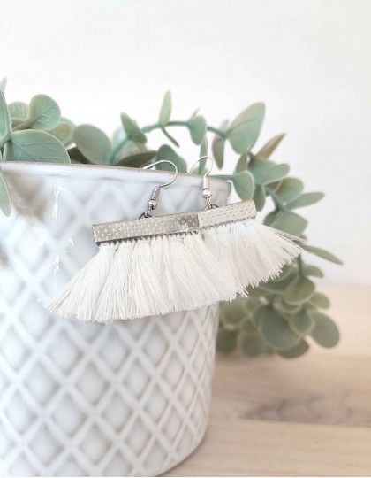 Brincos Boho - Branco