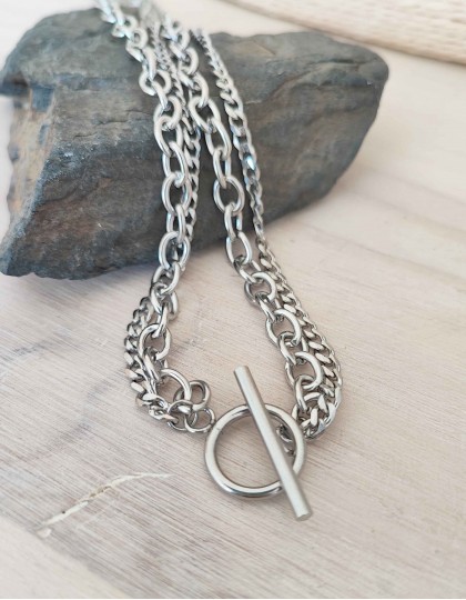 Conjunto de Colares em Aço