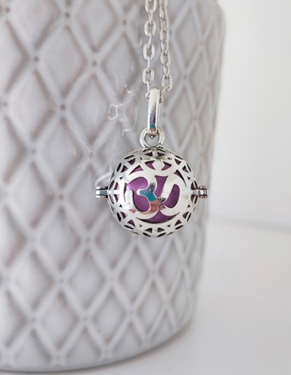 Chamador de Anjos com Om - esfera violeta (ref.: CA218)