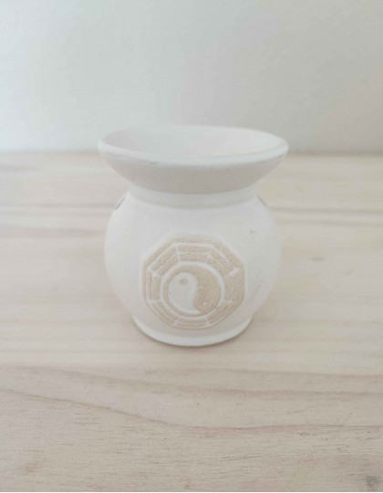 Queimador de Óleo - Yin Yang (branco)