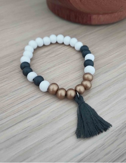 Japamala "Ouro Zen" em Sândalo (ref.: JPP447)