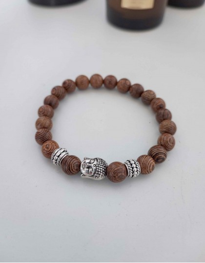 Japamala "Eu Sou Sabedoria" em Wenge (ref.: JPP492)