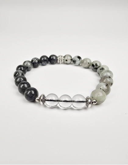 Japamala de Labradorite, Jaspe Lótus e Quartzo Cristal (ref.: JPP572)