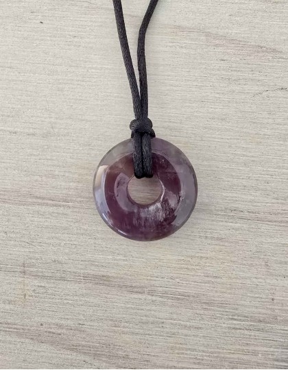 Colar com Pedra Pi (1.8cm) - Ametista